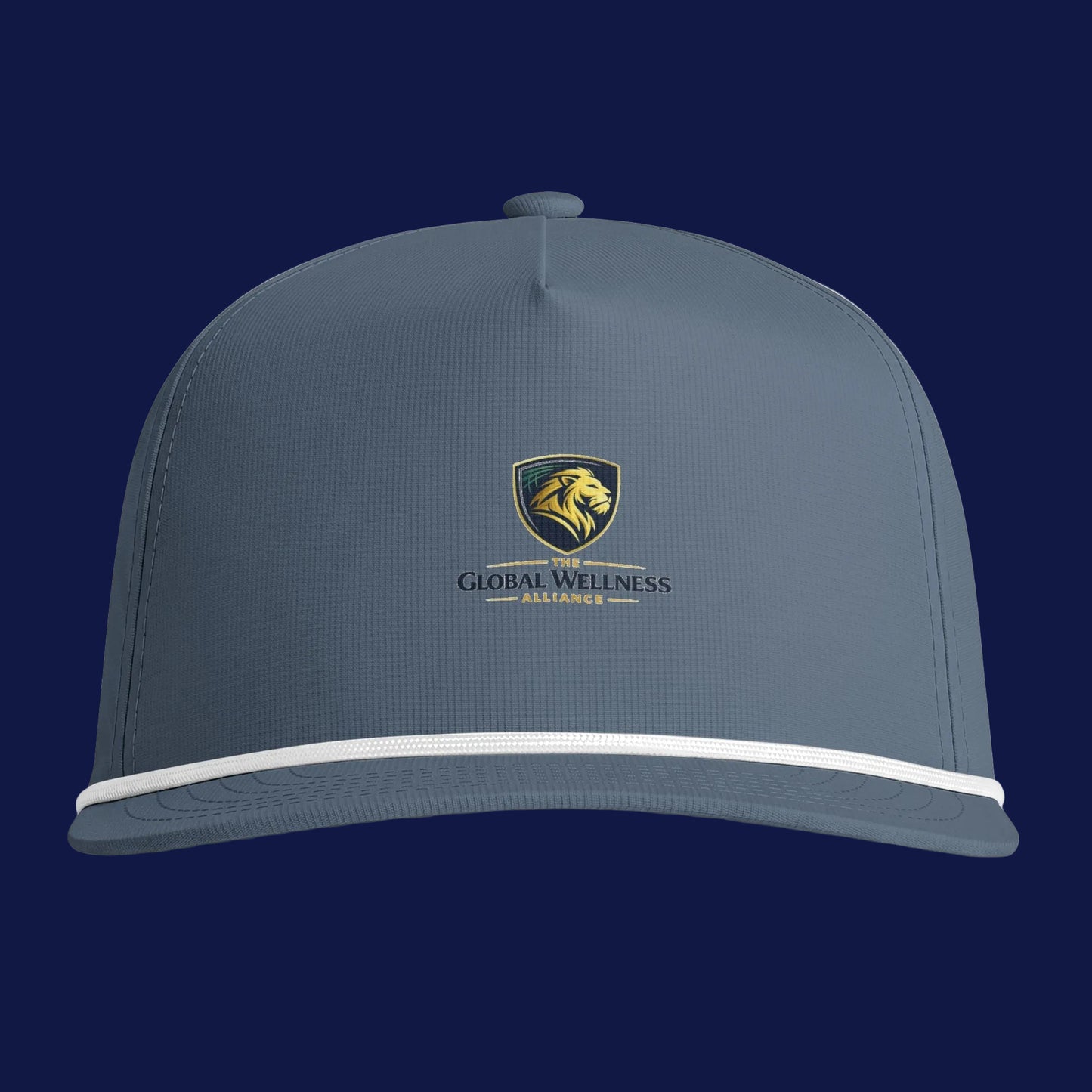 Sunwashed Rope Cap – Embroidered Global Wellness Logo Hat