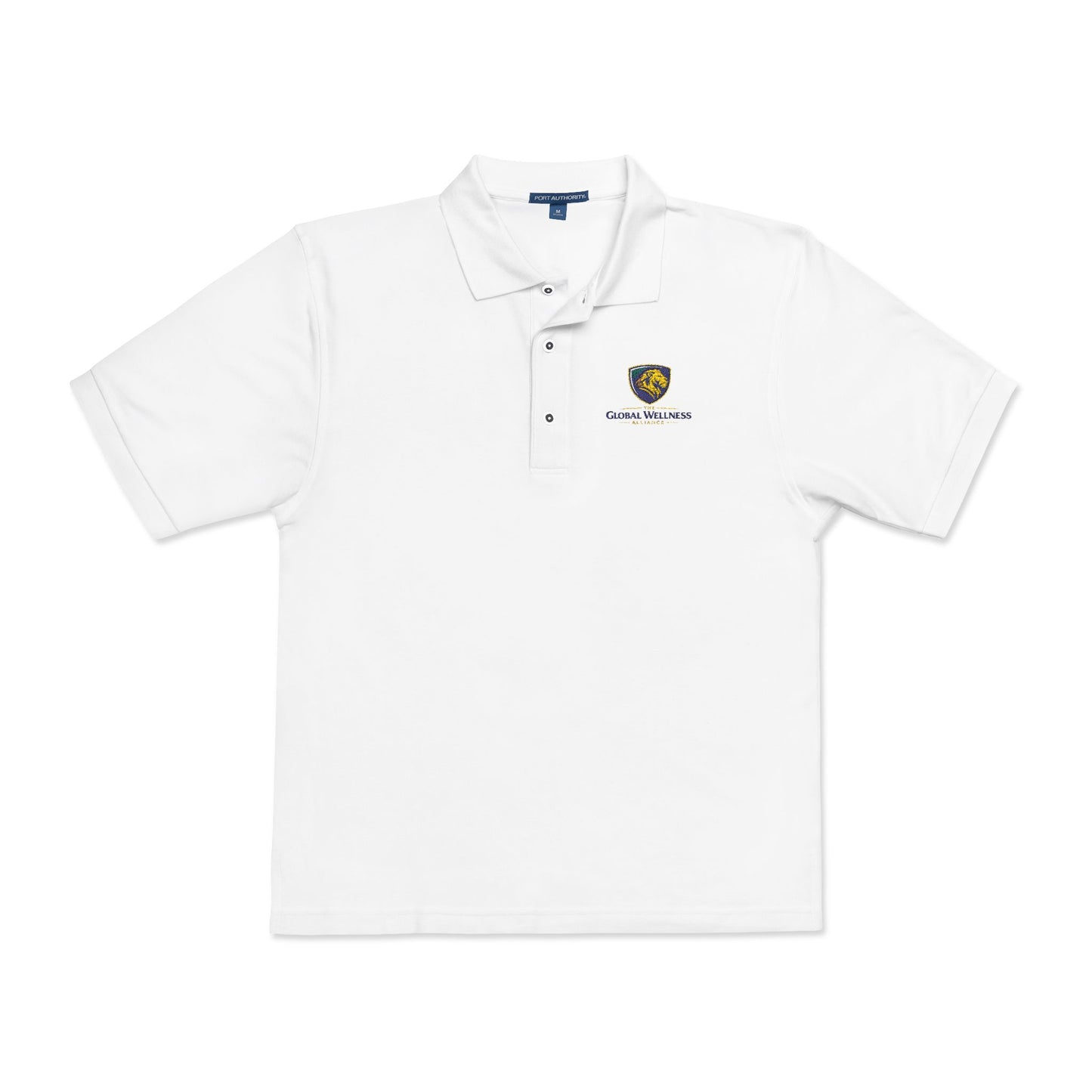 Embroidered Lion Crest Polo Shirt