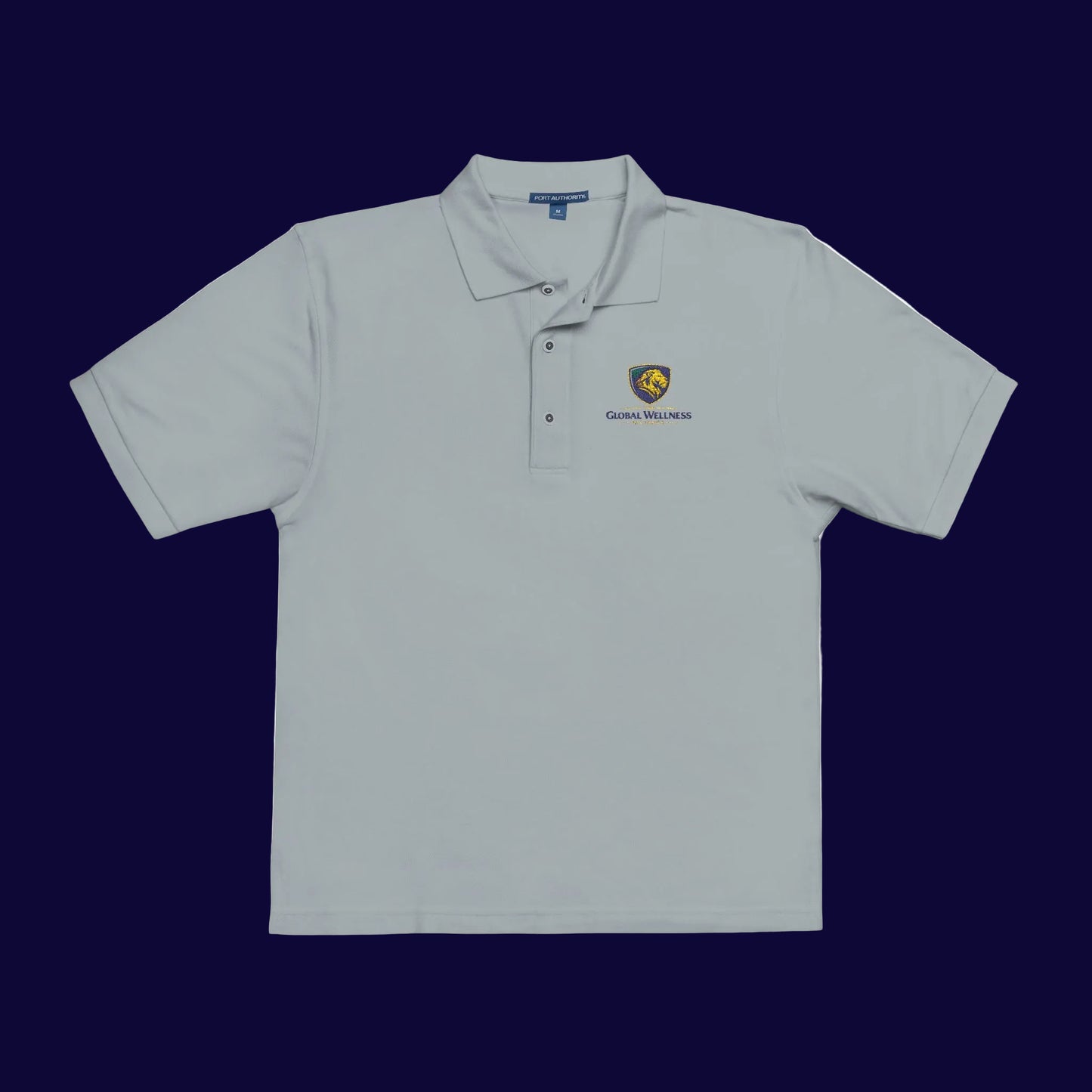 Embroidered Lion Crest Polo Shirt