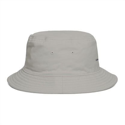 Brown Bucket Hat with Gold Crest Logo — Global Wellness Academy Embroidered Sun Hat