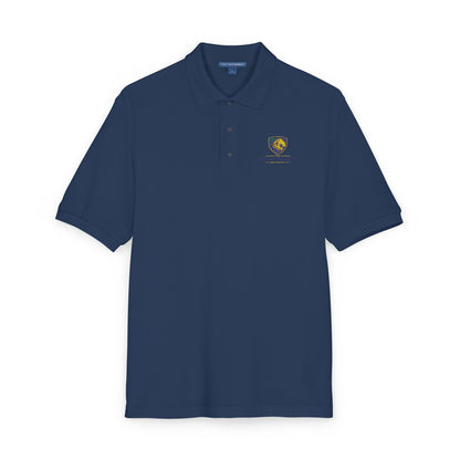 Embroidered Lion Crest Polo Shirt