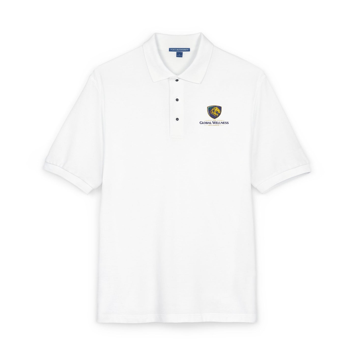 Embroidered Lion Crest Polo Shirt