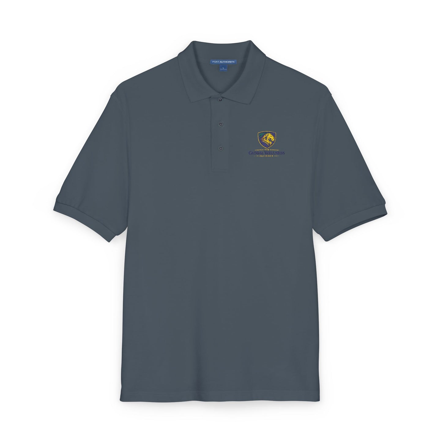 Embroidered Lion Crest Polo Shirt