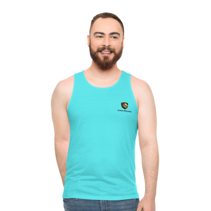 Aqua Crest Logo Tank Top — Minimal Luxury Athletic Vest