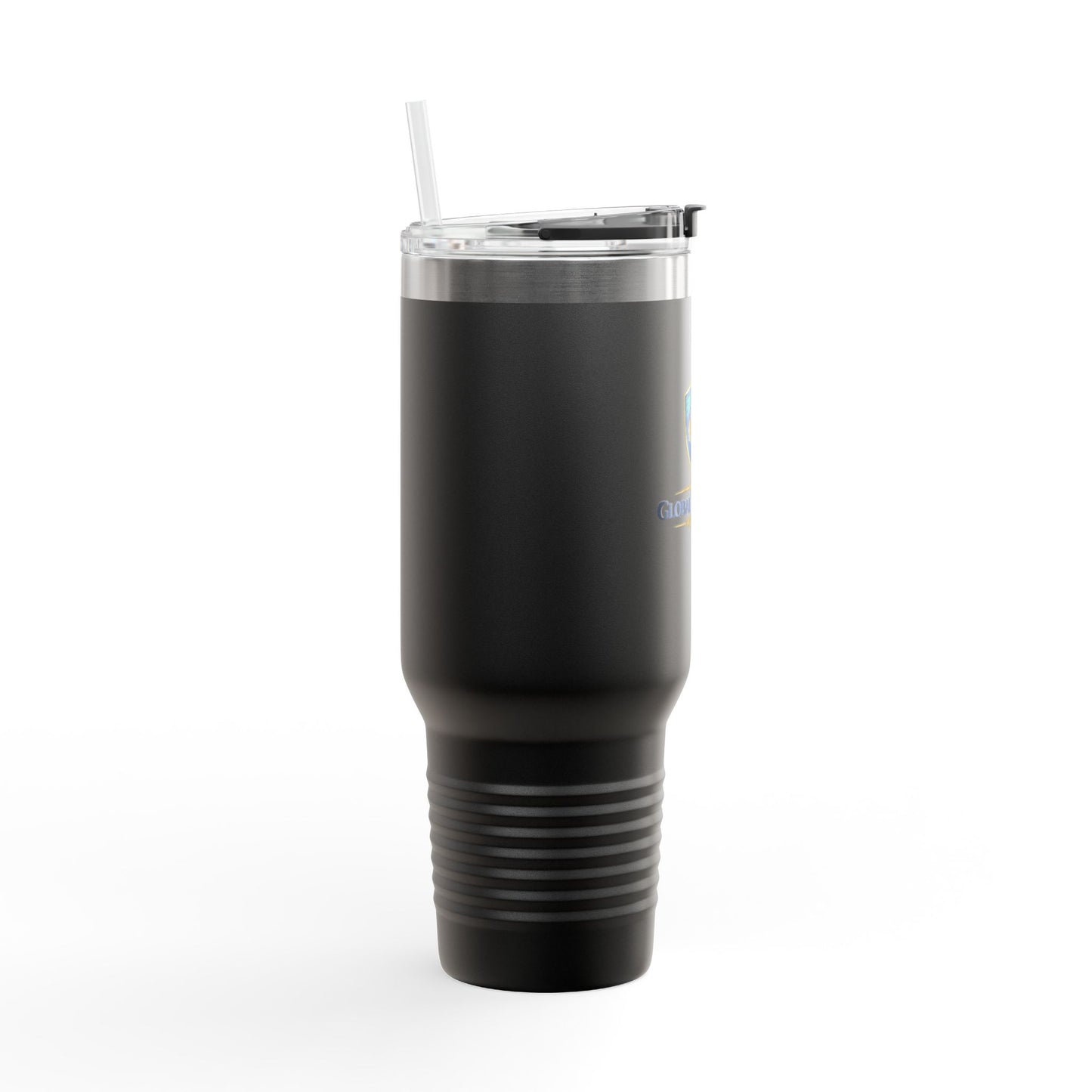40oz Insulated Travel Mug with Handle — Red Stainless Steel Tumbler, Travel Coffee Cup