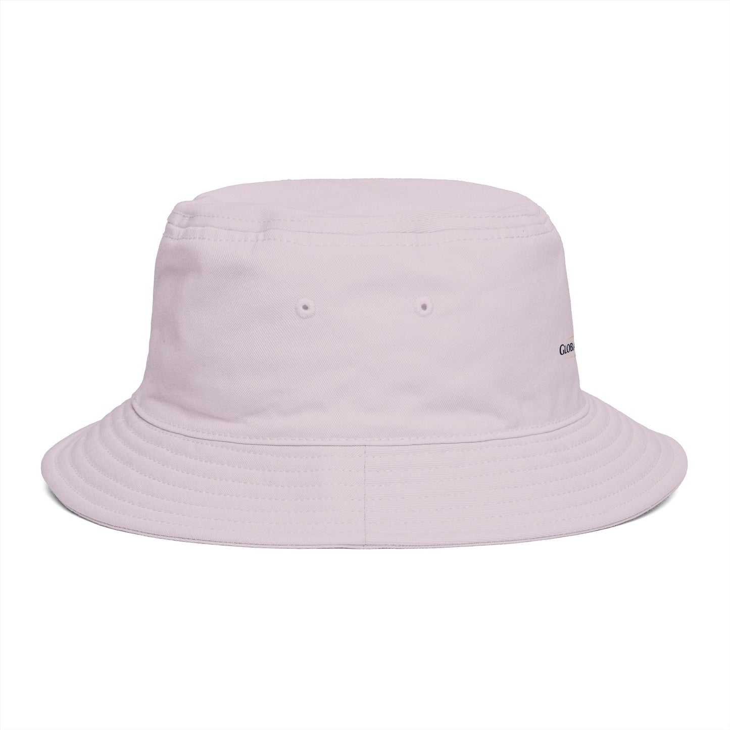 Brown Bucket Hat with Gold Crest Logo — Global Wellness Academy Embroidered Sun Hat