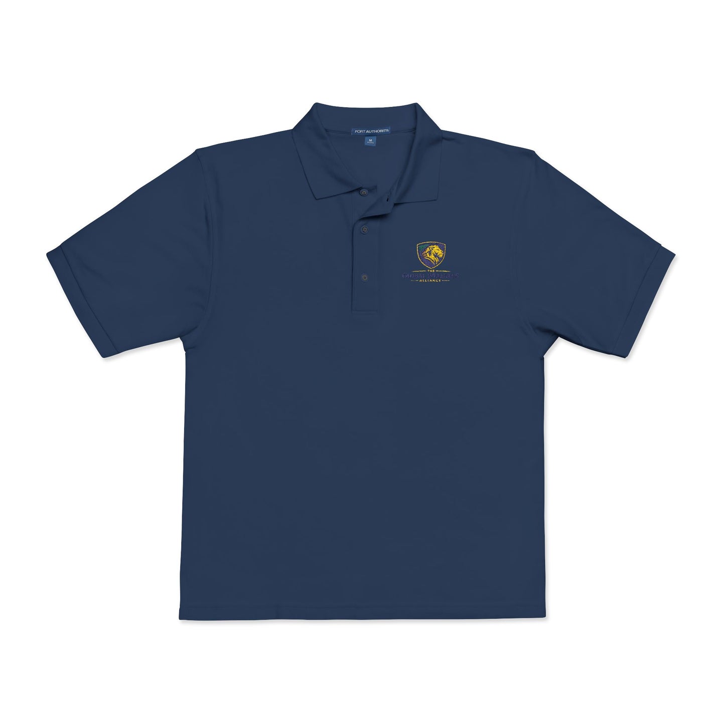 Embroidered Lion Crest Polo Shirt