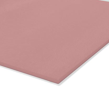 Pink Glass Cutting Board — Decorative Kitchen Chopping Board with Subtle Logo