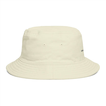 Brown Bucket Hat with Gold Crest Logo — Global Wellness Academy Embroidered Sun Hat
