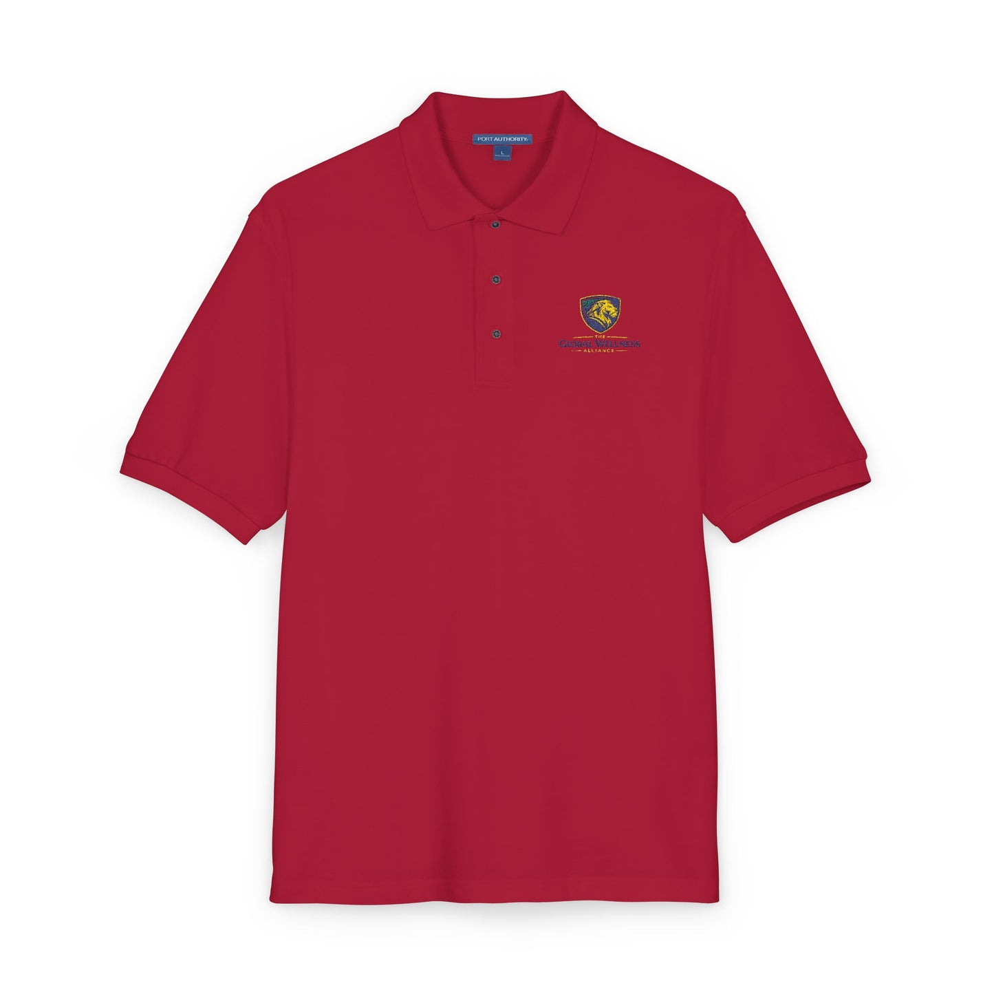Embroidered Lion Crest Polo Shirt