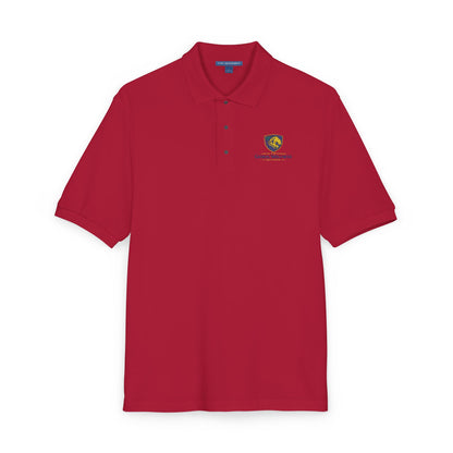 Embroidered Lion Crest Polo Shirt