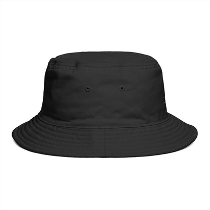 Brown Bucket Hat with Gold Crest Logo — Global Wellness Academy Embroidered Sun Hat