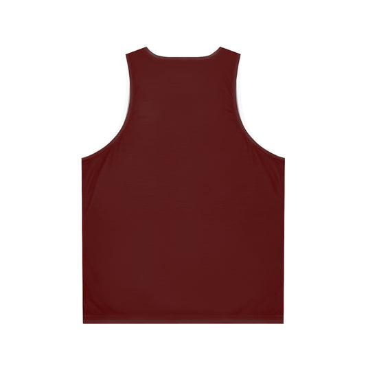 Maroon Crest Tank Top - Small Chest Emblem Athletic Sleeveless Tee