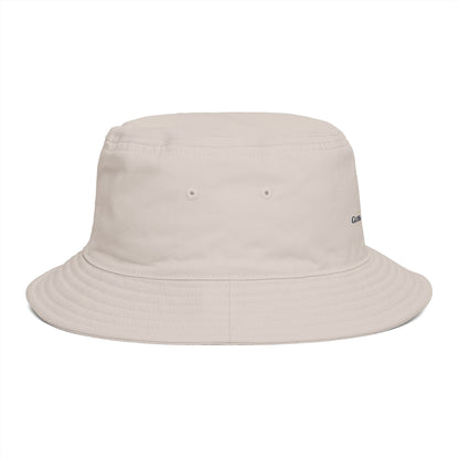 Brown Bucket Hat with Gold Crest Logo — Global Wellness Academy Embroidered Sun Hat