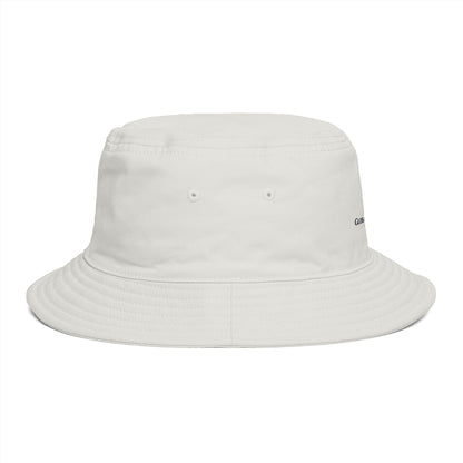 Brown Bucket Hat with Gold Crest Logo — Global Wellness Academy Embroidered Sun Hat