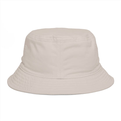 Brown Bucket Hat with Gold Crest Logo — Global Wellness Academy Embroidered Sun Hat
